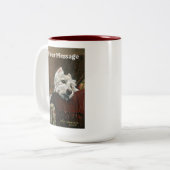 Tasse 2 Couleurs Westie sur canapé (Devant gauche)