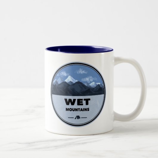 Tasse 2 Couleurs Wet Mountains Colorado Camping (Droit)