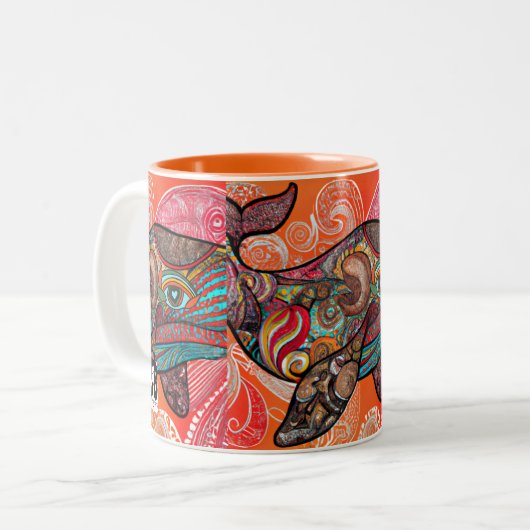 Tasse 2 Couleurs Whale Wow ! (Devant gauche)