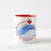 Tasse 2 Couleurs Whale You Please be My Valentine ? (Centre)