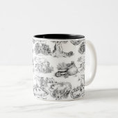 Tasse 2 Couleurs WHEATEN Terrier Black Toile (Devant droit)
