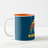 Tasse 2 Couleurs Wheeler Peak New Mexico Retro Turquoise (Gauche)