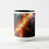Tasse 2 Couleurs When Two Planets Collide (Centre)