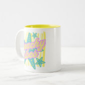 Tasse 2 Couleurs Whimsical Beach Seashells (Devant gauche)