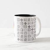 Tasse 2 Couleurs Whipala et Tocapu (Devant droit)