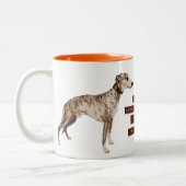Tasse 2 Couleurs Whippet plutôt pimpant (Gauche)