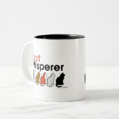 Tasse 2 Couleurs Whisperer de chat (Devant gauche)