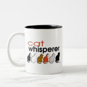 Tasse 2 Couleurs Whisperer de chat (Gauche)