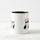 Tasse 2 Couleurs Whisperer de chat (Centre)