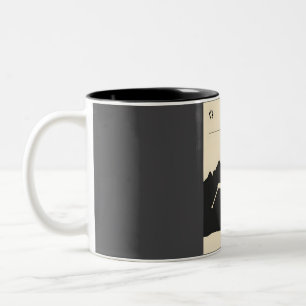 Tasse 2 Couleurs Whistler ski vancouver affiche de voyage en minima