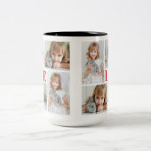 Tasse 2 Couleurs White Romantic Love Saint Valentin Photo (Centre)