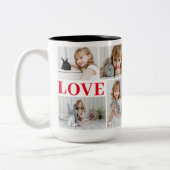 Tasse 2 Couleurs White Romantic Love Saint Valentin Photo (Gauche)