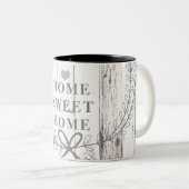 Tasse 2 Couleurs White Wood Rustic (Devant droit)