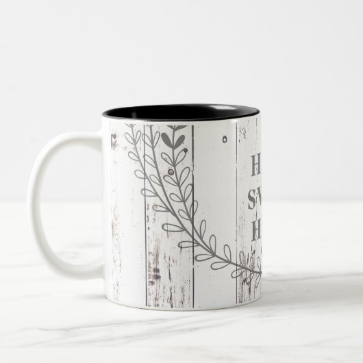 Tasse 2 Couleurs White Wood Rustic (Gauche)