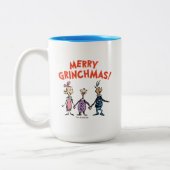 Tasse 2 Couleurs Whos Holding Hands Merry Grinchmas (Gauche)