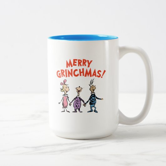 Tasse 2 Couleurs Whos Holding Hands Merry Grinchmas (Droit)