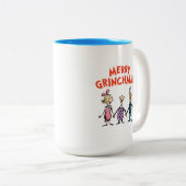 Tasse 2 Couleurs Whos Holding Hands Merry Grinchmas (Devant droit)