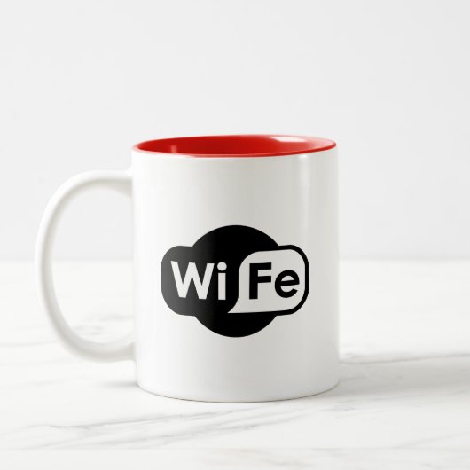 Tasse 2 Couleurs WiFe - Parodie WiFi (Gauche)
