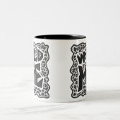 Tasse 2 Couleurs Wild Me Leopard blanc et noir (Centre)
