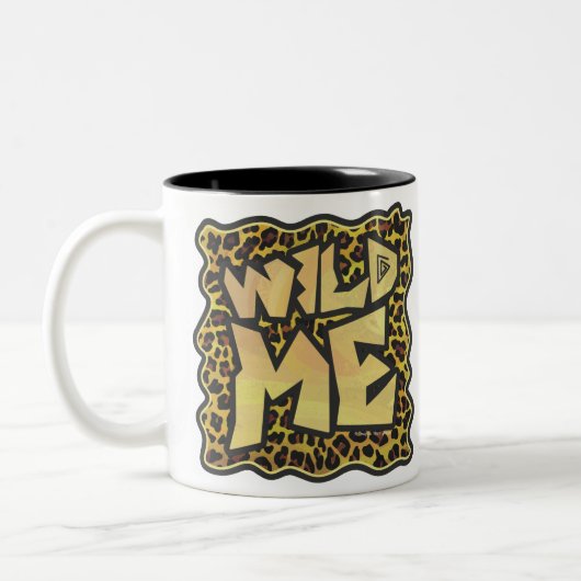 Tasse 2 Couleurs Wild Me Leopard Brown et jaune (Gauche)