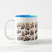 Tasse 2 Couleurs Wild meows équitation scooters (Gauche)