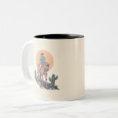 Tasse 2 Couleurs Wild West Cowboy (Devant gauche)
