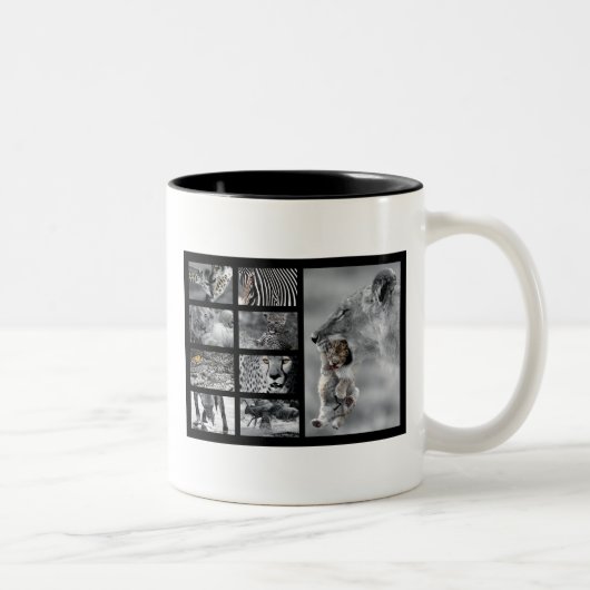 Tasse 2 Couleurs Wildlife Animals (Droit)