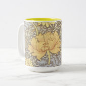 Tasse 2 Couleurs William Morris Chrysanthemum Fleurs maman (Devant gauche)