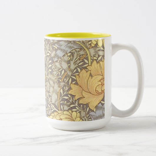 Tasse 2 Couleurs William Morris Chrysanthemum Fleurs maman (Droit)