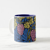 Tasse 2 Couleurs William Morris Grapevine (Vignes) Motif (Devant gauche)