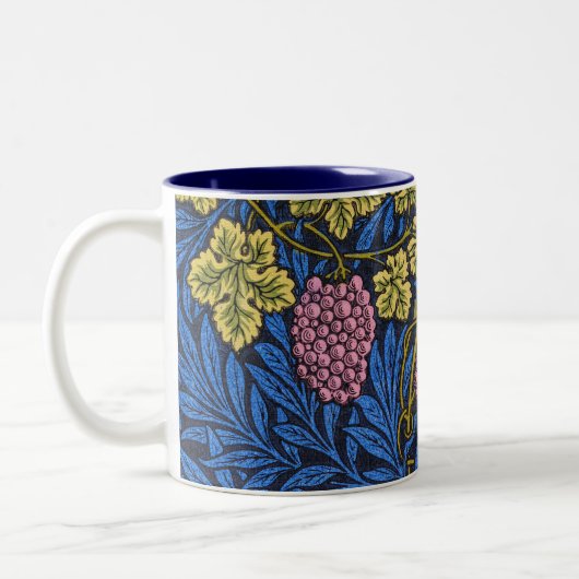 Tasse 2 Couleurs William Morris Grapevine (Vignes) Motif (Gauche)