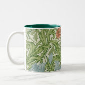Tasse 2 Couleurs William Morris Iris Fleurs Volages Oiseaux Bleus (Gauche)