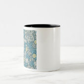 Tasse 2 Couleurs William Morris, motif Art nouveau, algues, bleu, (Centre)