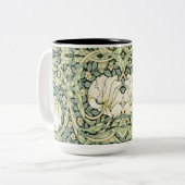 Tasse 2 Couleurs William Morris Pimpernel Green (Devant gauche)