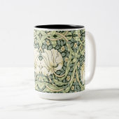 Tasse 2 Couleurs William Morris Pimpernel Green (Devant droit)