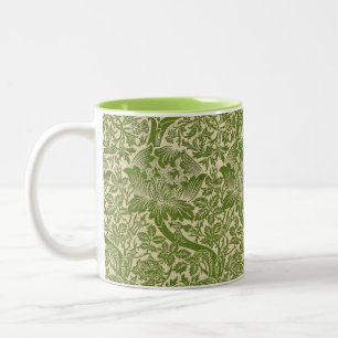 Tasse 2 Couleurs William Morris Rose & Chardon Floral Vert