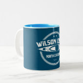 Tasse 2 Couleurs Wilson Creek Caroline du Nord Kayaking (Devant gauche)