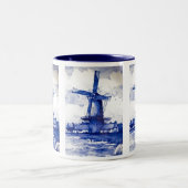 Tasse 2 Couleurs Windmill Bleu Delft (Centre)