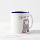 Tasse 2 Couleurs Winter Make A Wish Girly (Devant droit)