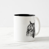 Tasse 2 Couleurs Wisdom Owl (Devant droit)
