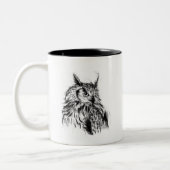 Tasse 2 Couleurs Wisdom Owl (Gauche)