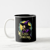Tasse 2 Couleurs Witchfull Thinking Halloween Witch Thinking design (Gauche)