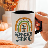 Tasse 2 Couleurs Witchy Mama Mère Rainbow Super Halloween