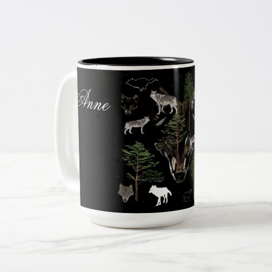 Tasse 2 Couleurs Wolf Dream (Devant gauche)