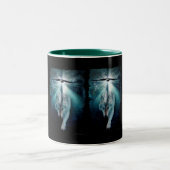 Tasse 2 Couleurs WOLF & EAGLE Wildlife Series (Centre)