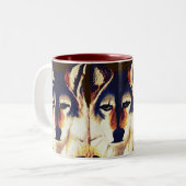 TASSE 2 COULEURS WOLF ROUGE (Devant gauche)