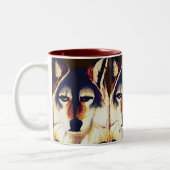 TASSE 2 COULEURS WOLF ROUGE (Gauche)