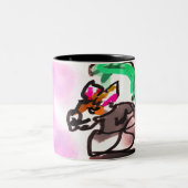 Tasse 2 Couleurs Wolf run in autumn (Centre)