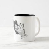 Tasse 2 Couleurs Wolf Silhouette (Devant droit)