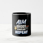 Tasse 2 Couleurs Womens Funny Aim (Centre)